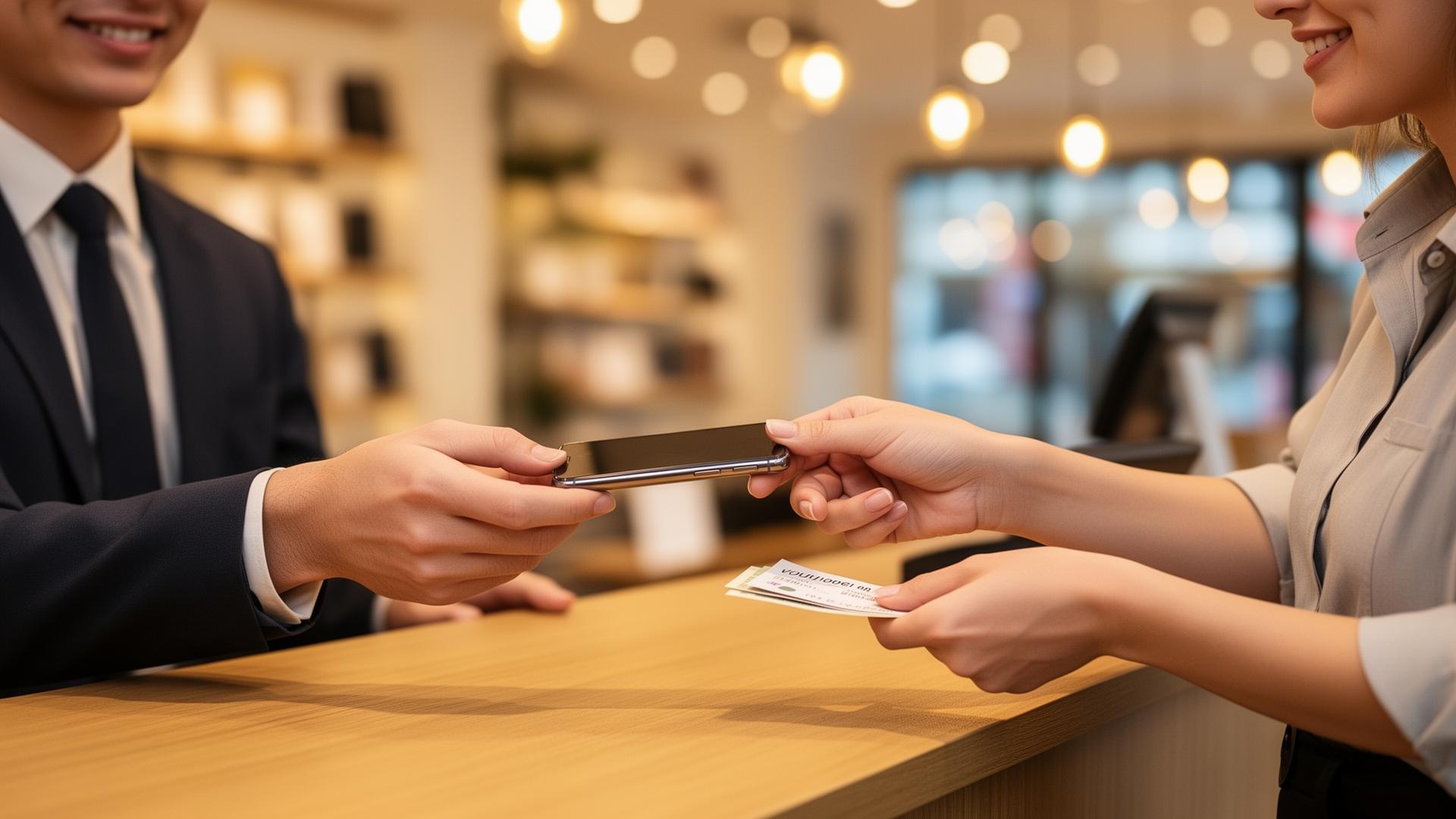 Reprise d'un ancien smartphone en boutique Mobileo Mazamet